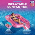 thumbnail image 2 of Swimline Classic Edition Inflatable Suntan Tub Pool Lounger, Pink/Purple, 2 of 8