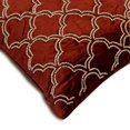 thumbnail image 2 of The HomeCentric Throw Pillow Cover, Orange Pack of 2, 22x22 inch (55x55 cm) Throw Pillow Covers, Velvet Beaded Throw Pillows For Couch, Geometric Pattern Art Deco Style Easter - Rustic Joy, 2 of 4