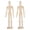 Beige, variant on Miangastore 2Pcs DIY Jointed Puppet Adornment Wooden Jointed Puppet Statue Ornaments