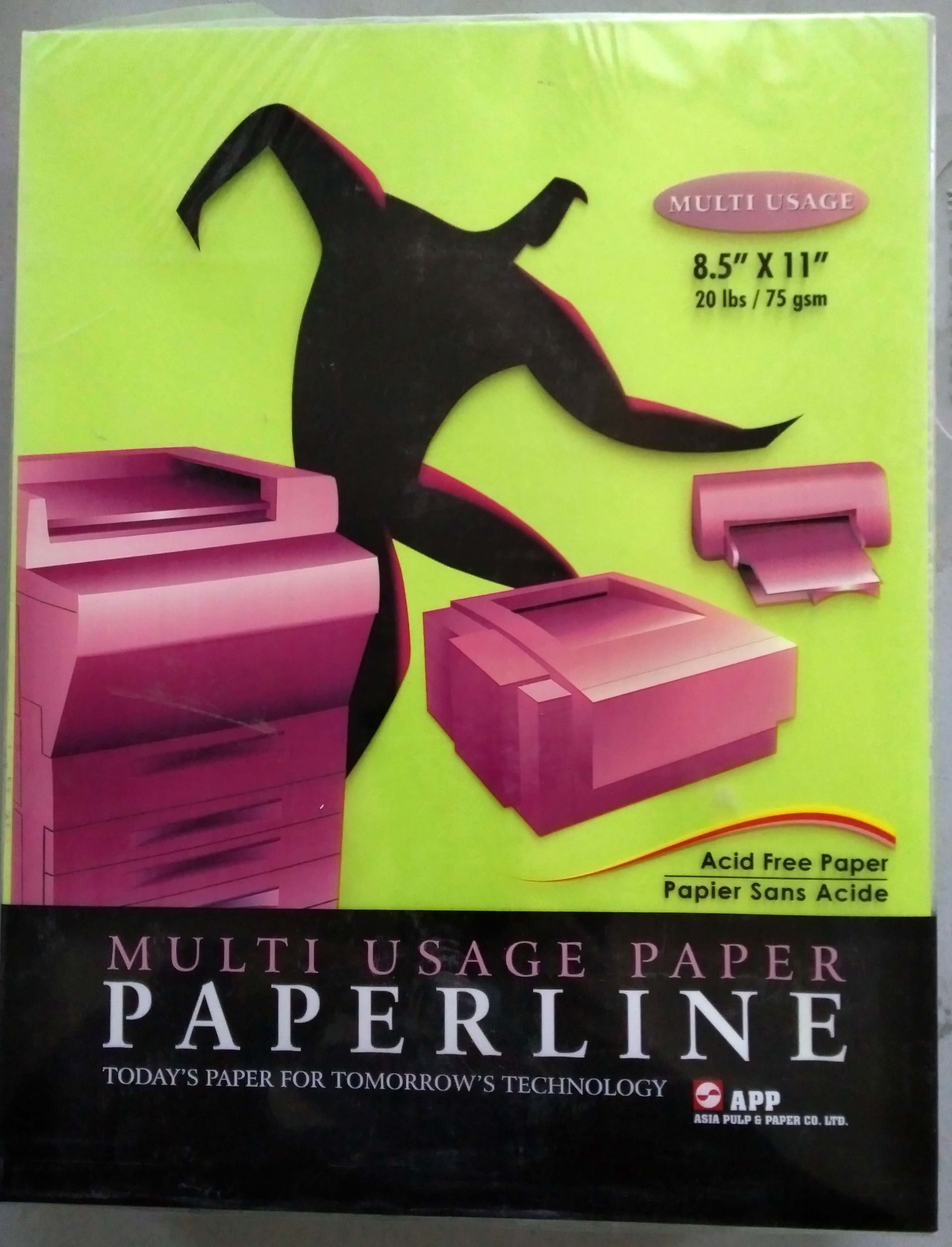 Colour Multi Usage Paper, 20 lbs, 8.5" x 11", Cyber HP Green