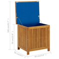 thumbnail image 2 of vidaXL Garden Storage Box 60x50x58 cm Solid Acacia Wood, 2 of 7
