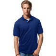 thumbnail image 1 of Hanes Cotton-Blend Men`s Jersey Polo, S, Deep Royal, 1 of 3