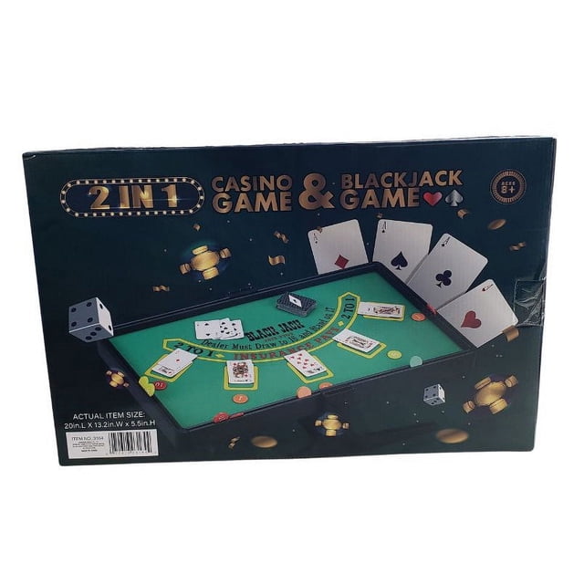 3164 - Jeu de CASINO et Jeu de BLACKJACK 2 en 1