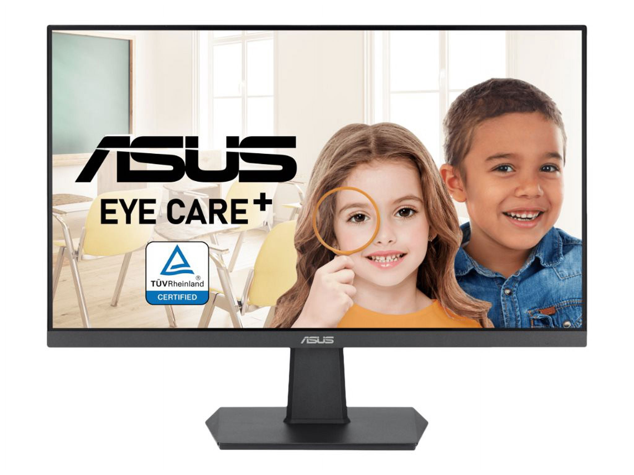 ASUS 27 1080P Eye Care Monitor (VA27EHF) - IPS, Full HD, Frameless, 100Hz, 1ms, Adaptive-Sync, for Working and Gaming, Low Blue Light, Flicker Free, HDMI, VESA Mountable, Tilt
