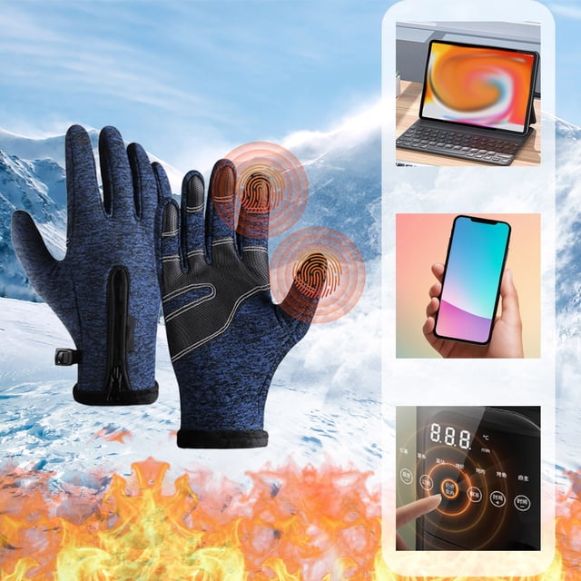 EGNMCR Winter Touchscreen Windproof Gloves the Glovess