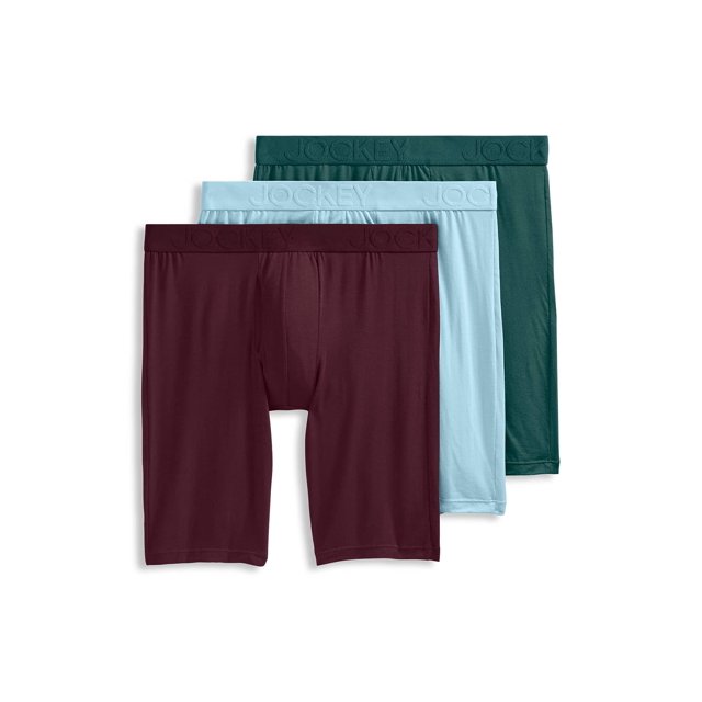 Jockey Active Boxeur Long Ultra Doux Modal 9 Pouces - Lot de 3