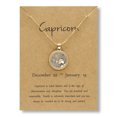 thumbnail image 1 of PVCS Chaîne de Pièces Dorée Jour et Nuit Collier des Douze Constellations Collier pour Couple, 1 of 1