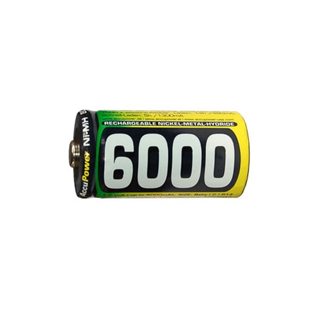 8-Pack C AccuPower NiMH Batteries (6000 mAh)