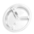 thumbnail image 3 of Dinner Plate,Stainless Steel Dish Dinner Canteen Snack Plate Children Rice Plate Elevated Design, 3 of 8
