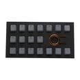 thumbnail image 1 of Tai-Hao Rubber Keycap Set 18 Pieces Diamond Texture Compatible with Cherry MX and Mechanical Keyboards Includes Keycap Puller, Gray, 1 of 1