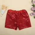 thumbnail image 4 of YOUSNH Tout-Petits Enfants Bébés Filles Garçons Paillettes Scintillantes Taille Élastique Shorts Pantalons d'Anniversaire Shorts de Fête Shorts de Carnaval Shorts pour Enfants Rouge 2-3 Ans, 4 of 7