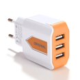 thumbnail image 3 of EU Plug Triple USB Port Wall Home Travel AC Power Charger Adapter, 3 of 6