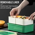 thumbnail image 4 of Dvkptbk Lunch Box Plastic Lunch Box Fresh-Keeping Box Microwave Oven Heating Sealed Thermal Insulation Bento Box Lunch Box with Tableware Camping Essentials, 4 of 5