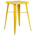 thumbnail image 3 of Bowery Hill Ensemble de Bar en Métal 3 Pcs, Jaune, 3 of 4