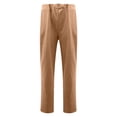 thumbnail image 5 of Mikilon Women Casual Solid Color Pockets Elastic Waist Comfortable Straight Pants, 5 of 5