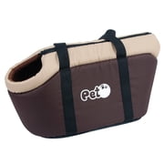 Cat Carrier, Cat Carrier Bag Waterproof Foldable Built in Hook Breathable  for All Seasons for Pets Black,Brown