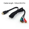 thumbnail image 2 of Audio AV Cable HDMI-compatible Male to RCA VGA Video Adapter Cord RCA Transmitter Cord TV 3-in-1 Computer Video Adapter, 2 of 9
