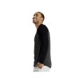 thumbnail image 2 of SLM T-Shirt Raglan de Baseball en Coton à Manches Longues pour Homme - Noir/gris Charbon - TG, 2 of 2