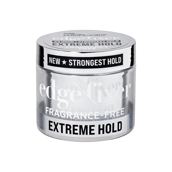 KISS Colors & Care Edge Fixer Gel Maximum Hold for Textured Hair Type, Fragment Free, 3.38 fl. oz.