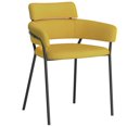 thumbnail image 1 of Chaise, Jeu de 2 en Tissu et Métal - Mustard, 1 of 7