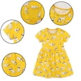 thumbnail image 2 of AJZIOJIRO Robe Décontractée pour Tout-Petites Filles 3-8 Ans, Robe Douce et Adorable à Imprimé pour Enfants, Été, Fraîcheur, Élégance, Robe en Coton, 2 of 7