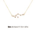 thumbnail image 4 of Ins Constellations Theme Friendship Necklace Rhinestone Comfortable Delicate with Display Card Pendant for Lover Festival Gifts Leo gold, 4 of 6