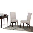 thumbnail image 2 of Simpli Home Avalon Transitional Deluxe Parson Dining Chair, Light Beige (Set of 2), 2 of 9