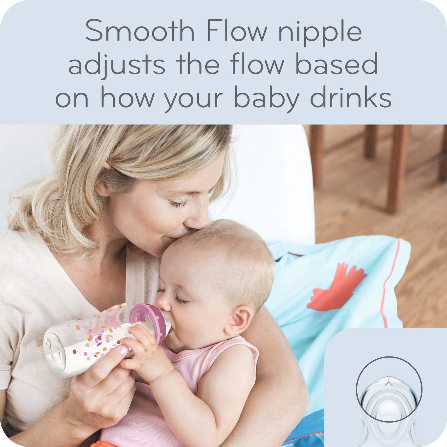 NUK Smooth Flow Anti-Colic Bottles, 3x10oz Bottles