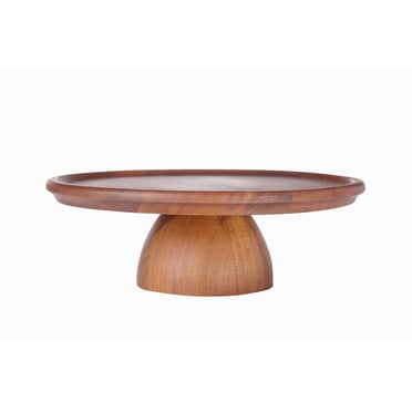 Home Trend Acacia Wood Cake Stand 11.8inch