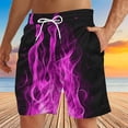 thumbnail image 1 of Mens Shorts, Mens Casual Independence Day Printed Drawstring Trouser Beach Shorts Pants with Pocket, 1 of 4