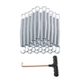thumbnail image 3 of pitrice 20Pcs Trampoline Springs Heavy Duty Weather Resistant Accessories Trampoline Silver 14.7cm, 3 of 6