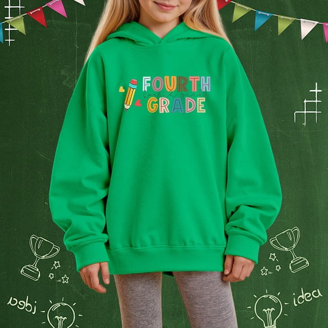 Chandail Garçon pour Enfants à Manches Longues, Chandail à Capuchon Imprimé pour Enfants, Col Rond, Mignon Chandail à Enfiler, Coupe Décontractée, Hauts, Vêtements d'Automne, Vêtements pour Tout-Petits pour Filles 5-6 Ans