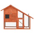 thumbnail image 2 of vidaXL Rabbit Hutch 140x63x120 cm Solid Firwood, 2 of 5