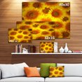 thumbnail image 3 of Arrière-plan Décoratif de Têtes de Tournesol - Grande Impression d'Art Floral sur Toile, 3 of 4