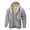 Grey, variant on Pisexur Winter Coats for Men Zipper Drawstring Fleece Jacket Solid Color Long Sleeve Hooded Jackets for Men Casual Warm Mens Winter Jacket S-3XL