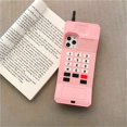 thumbnail image 3 of Case for Silicone Carton Design Cute Cover Fashion Funny Kawaii 3D Skin Protective Accessories Shell Shockproof Scratch Resistant Cases Girls Kids, Pink Retro, iPhone 12mini, 3 of 4