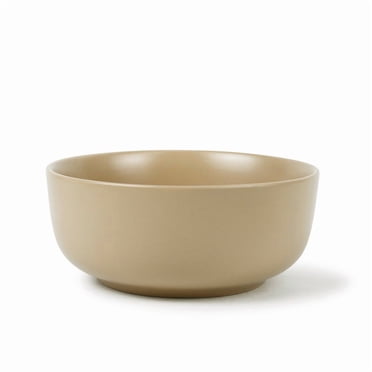 Mainstays Alessandra Matte Brown Stoneware Round Cereal Bowl