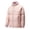 Pink, variant on AnuYalue Men's Full Zip Puffer Jackets Big and Tall Quilted Down Coat Warm Thicken Winter Outwear Stand Collar Soild Color Coats