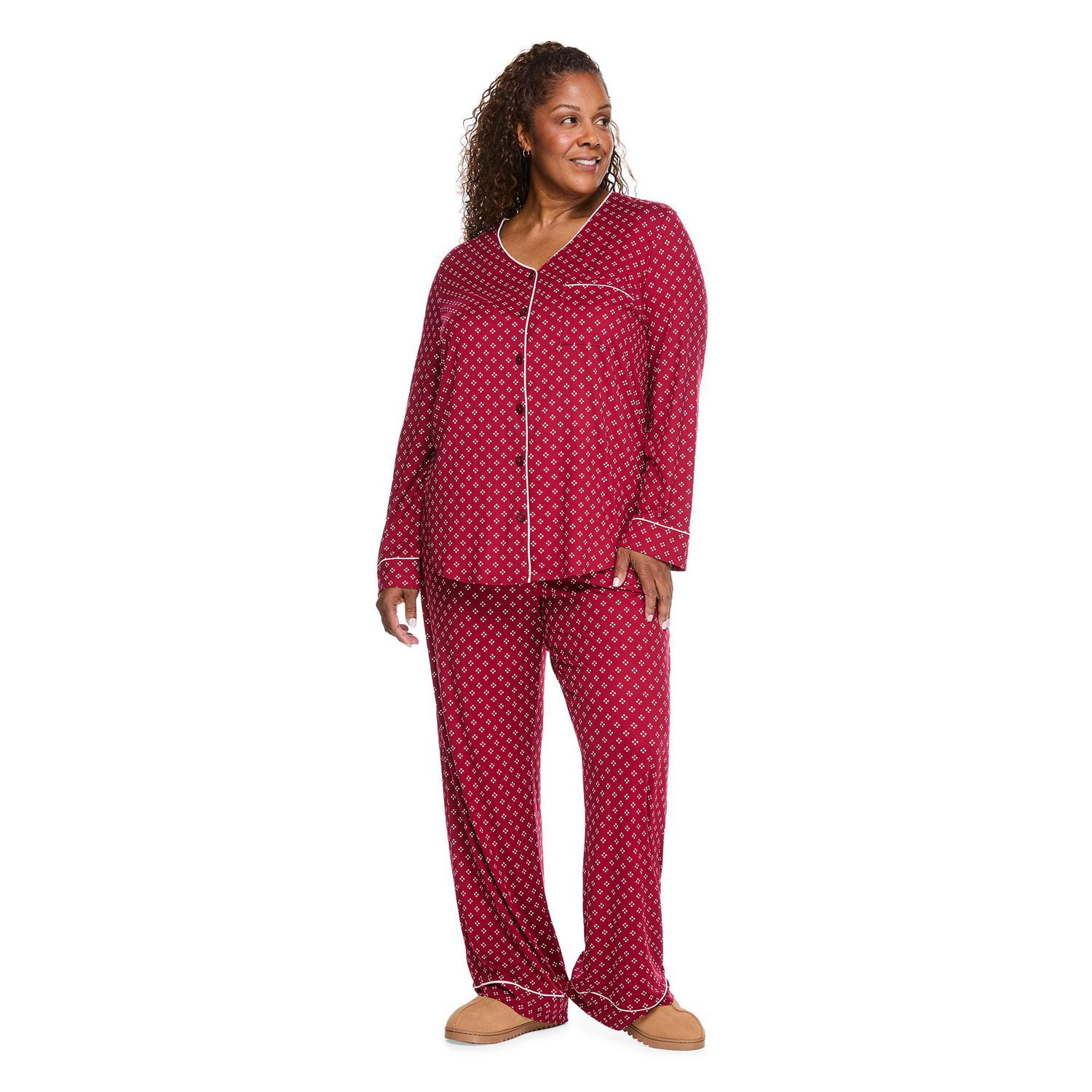 Iyla Women's Plus Two Piece Pajama Set