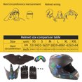 thumbnail image 2 of Motorcycle Helmet, Fully Washable Fully Removable Soft Padding Liner Dirt Bike Helmet Lightweight  for Kids for Outdoor Riding, 2 of 8