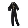 thumbnail image 1 of KLKCMS Bowknot Brooch Pin Collar Elegant Ribbon Brooches Ribbon Bow Tie Brooch Neck Tie Black, 1 of 9