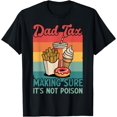 thumbnail image 1 of Funny Dad Tax Making Sure It's Not Poison Retro Father's Day T-Shirt - White - L, 1 of 2