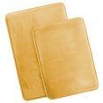 thumbnail image 2 of Set of 2 Small Clara Clark Bath Mat Bathroom Rug - Absorbent Memory Foam Bath Rugs - Non-Slip, Thick, Cozy Velvet Feel Microfiber Bathrug, Plush Shower, Toilet- Floor Bathmats Carpet - Gold - 17"x24", 2 of 6