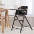 thumbnail image 3 of Evolur Step and Savor Convertible High Chair​, Walnut Gray, 3 of 9