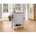 thumbnail image 1 of ACME Hoogzen Kitchen Cart in Stainless Steel & Gray, 1 of 2