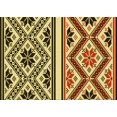 thumbnail image 1 of Ahgly Company Machine Washable Indoor Rectangle Transitional Red Brown Area Rugs, 2' x 4', 1 of 7