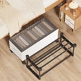 thumbnail image 4 of TopLLC Under Bed Storage With Wheels Larger Under Bed Storage Containers With Clear Lids Under Bed Shoe Organizer Rolling Under Bed Storage Drawers For Shoes Clothes Underbed Storage Basket, 4 of 5
