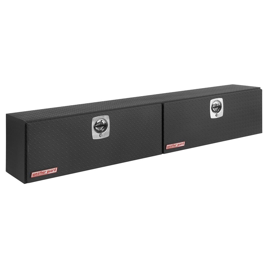 Weather Guard Tool Box 391-52-02 Super-Side; Top Side; 2 Doors; Textured; Black; Aluminum