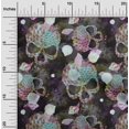 thumbnail image 2 of oneOone Silk Tabby Wine Fabric Skull Sewing Craft Projects Fabric Prints By Yard 42 Inch Wide, 2 of 5