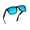 01-Black Frame/Mirrored Blue, variant on Joopin Square Sunglasses Polarized UV Protection Retro Trendy Designer Sun Glasses Men Women (Black)
